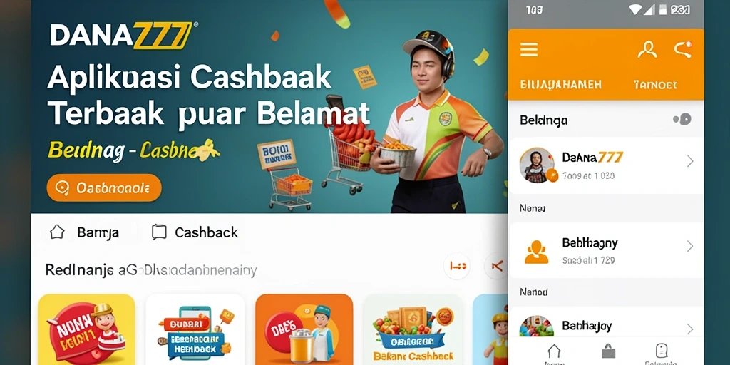 Tampilan antarmuka DANA777 dengan fitur cashback yang mudah digunakan.