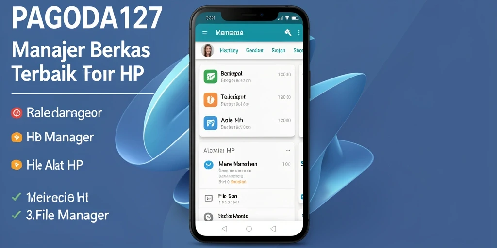 Antarmuka aplikasi File Manager PAGODA127 yang ramah pengguna.