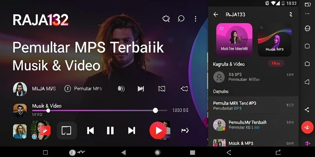 Tampilan antarmuka pengguna RAJA132 yang modern dan intuitif.