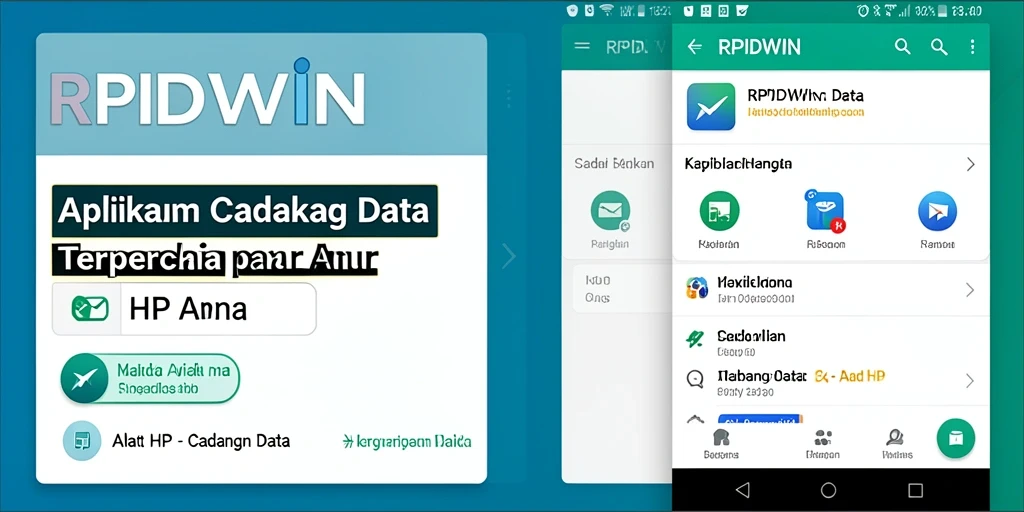 Tampilan antarmuka aplikasi RPIDWIN untuk pencadangan data yang sederhana dan efisien.