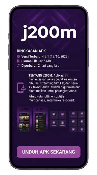 Tampilan halaman APK j200m